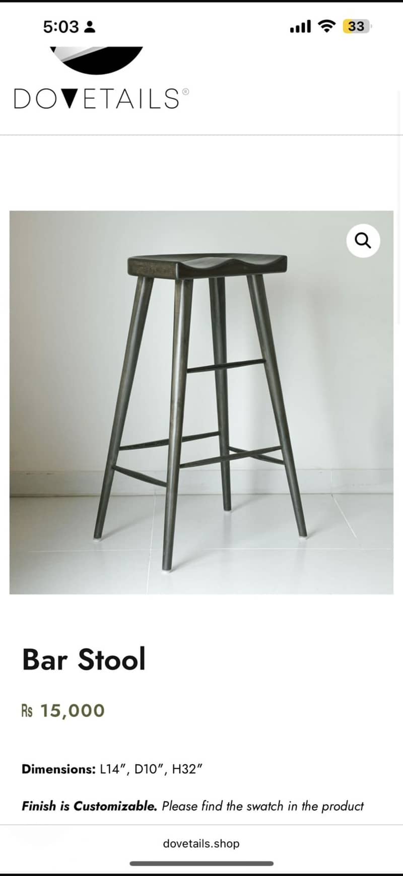 Console high Table with bar stools 9