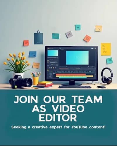 we are looking for an experienced youtube editor