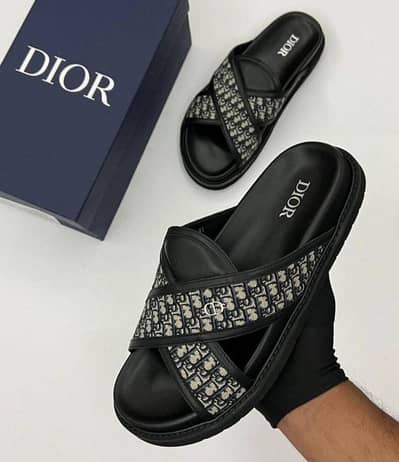 Dior Alias Sandal in black Dior Oblique jacquard