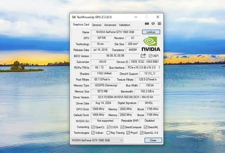 Asus 1060 3gb sealed graphic card