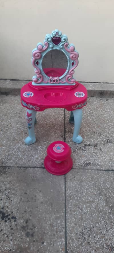 Swing,study table and toy make up table