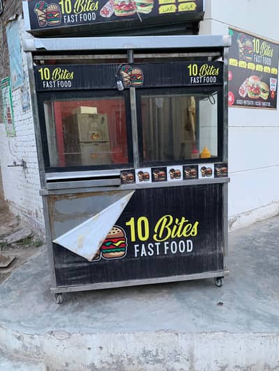 Only 3 months used Burger Shawarma Counter with hot plate