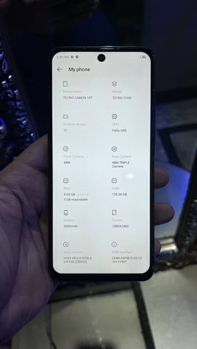 TECNO CAMON 18T 128GB 4+3GB Ram