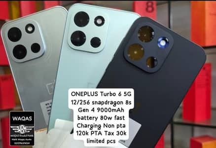 ONEPLUS Turbo 6 5G 12GB 256GB 9000mAh battery snapdragon 8s Gen 4