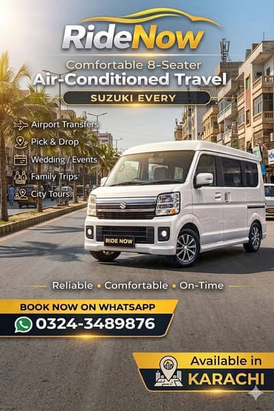 Suzuki Every 2026 for Rent – Air Condition (Monthly / Contract / Dail