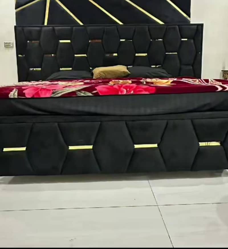 bed with side table 1