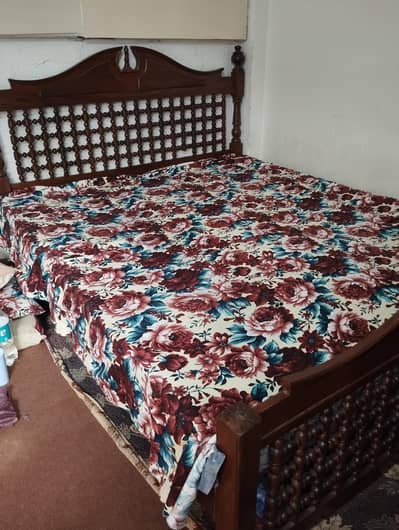 double bed with medicated mattress
