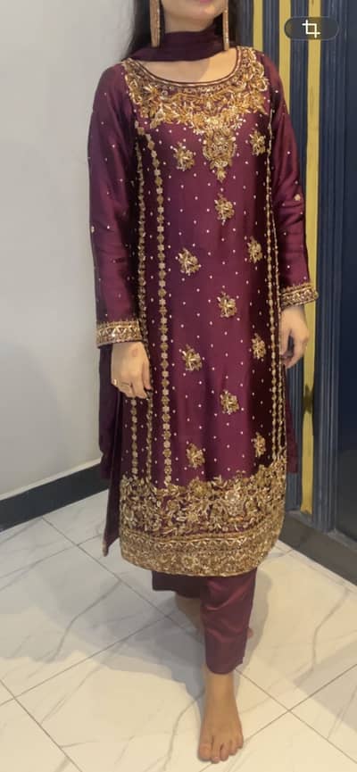 Shesha silk hand work long shirt