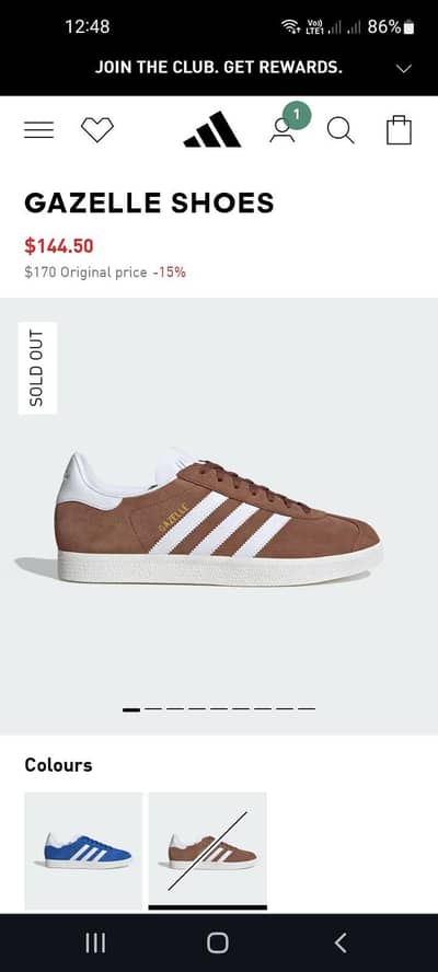 adidas orginal leather ghazale shoes