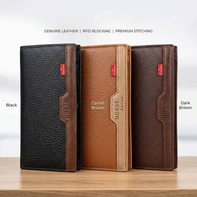 Horse Wallet for Men Leather Long Wallet