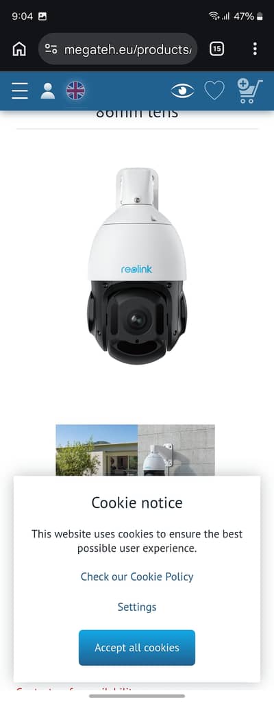 PTZ 16x Reolink CCTV IP Camera Audio Video