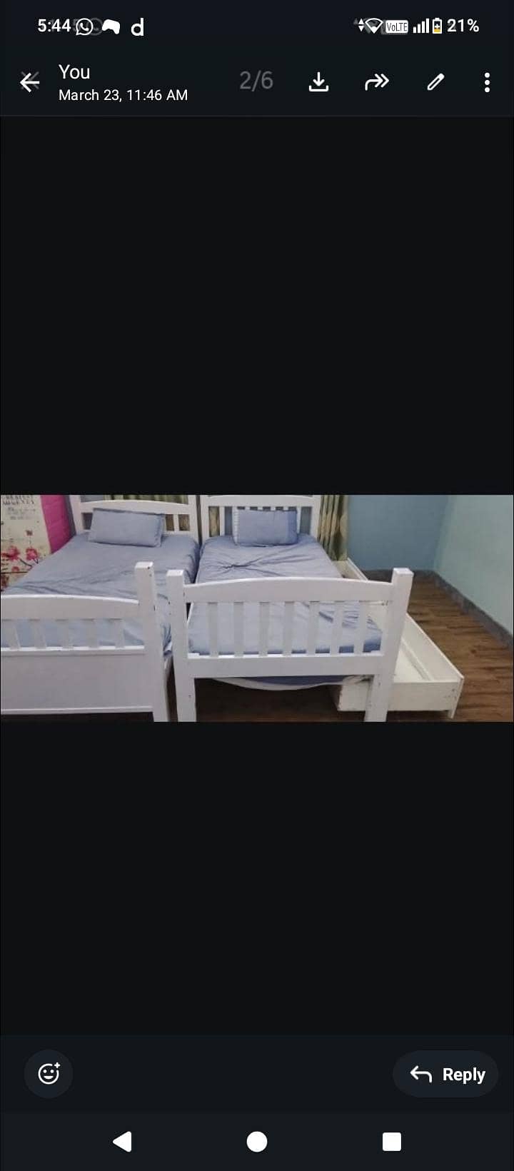 2 single bed 2 big draw 8