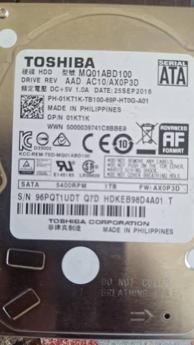 Toshiba 1TB & 4TB Hard drive for sale good health