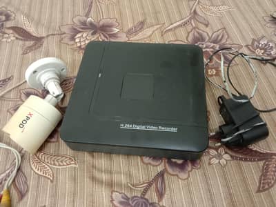 DVR 4 Camera Port  with 1 Camera and Adabter Only