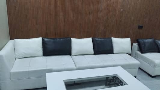 12 seater leather sofa with cushions