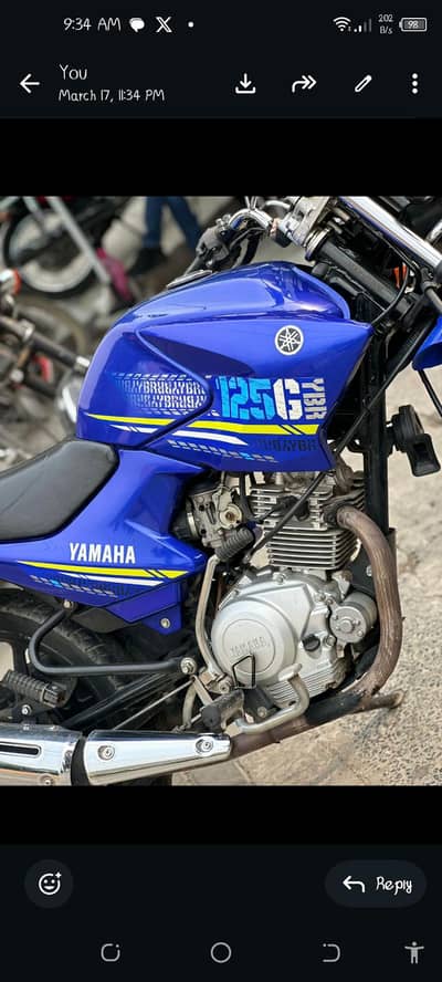 Yamaha YBR 125G 2020 Model