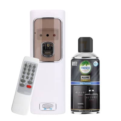 Remote air freshener , air dispenser , refills 250ml, 300ml for office
