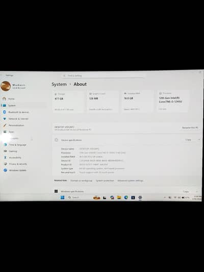 i5 12 gen 16gb ram ddr5 HP elitebook condition 10by 10