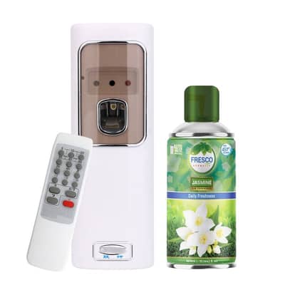 Remote air freshener , air dispenser , refills 250ml, 300ml for office