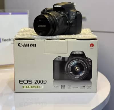 Canon EOS 200D JUST 1MONTH used With Complete Accessories