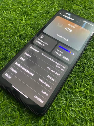 Oppo A78 All original,box , 65 W charger  Free airpods 5000 MAH batte