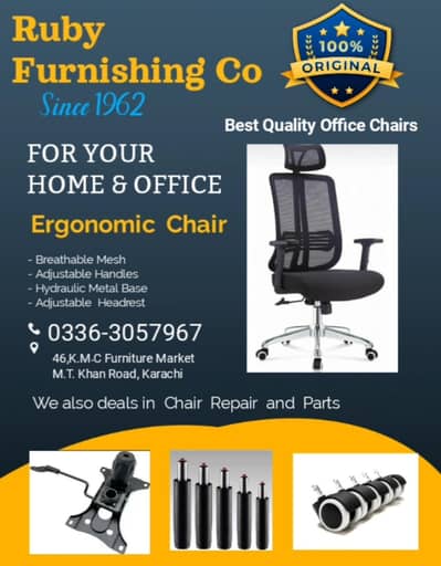 OFFICE  CHAIR REPAIRING  & CHAIR PARTS