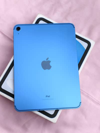 iPad 10th Gen Cellular+Wifi With Original Box Charger No Open Repair