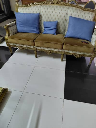 7 seater sofa set Victorian style deco paint