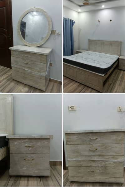 Brand New Bedroom Set| Bed + Side Tables + Dressing