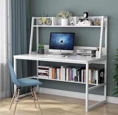 Workstation-Computer Desk Storage Shelves-Office desk-L shape table