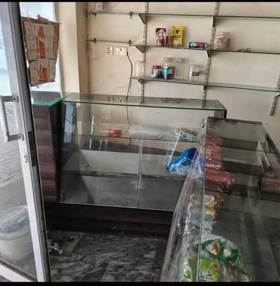 Display glass counters for sale for marts tuck shops and karyana shop