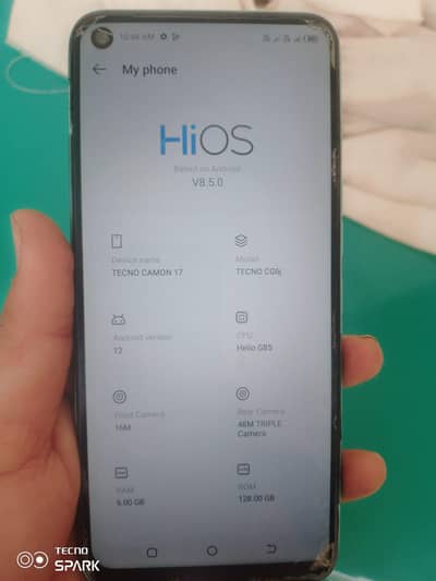 camon 17  6/128.5000 mah battery 2 days life. bikiya user k ly best h