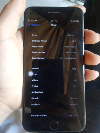 iPhone 7plus pta 128