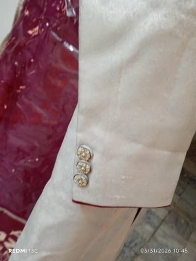 sharwani it's good febric use one time