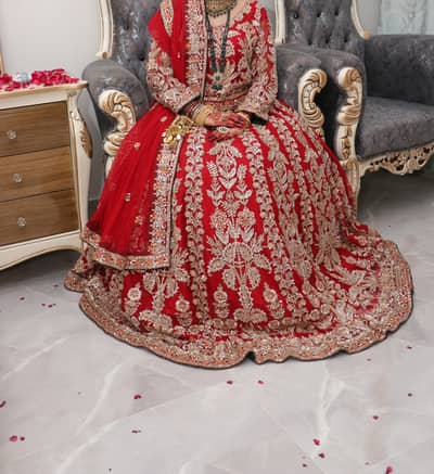 bridal lehanga/wedding lehanga/barat dres/maxi/lehanga