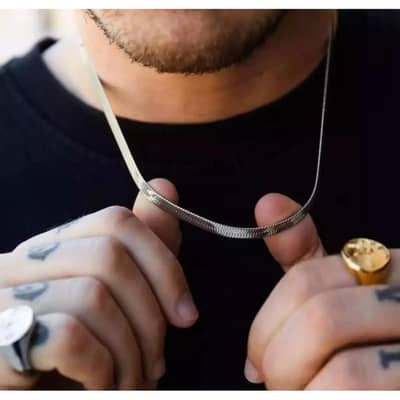 elegant snake gold chain