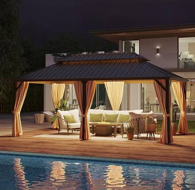 Best outdoor gazebo l Canopy l Tensile shade l Car roof porch l Swings