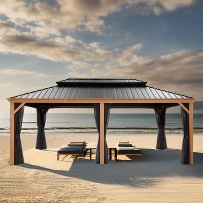 Gazebo design / Fiber shed/ Canopy / Slides / Staris grill / PEB shed