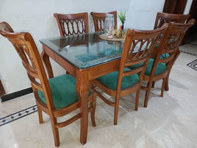 6 Seater Dinning table. Use one Year