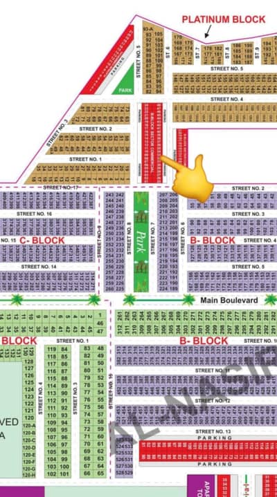 2,2 Marla Pair Commercial Plots for sale in B Block of Alkabir town
