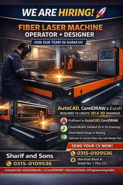 Autocad designer + operator