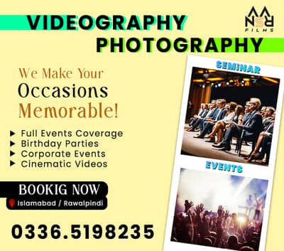 VideoGraphy and Photography | Shoot Your Event | Edit Your Videos