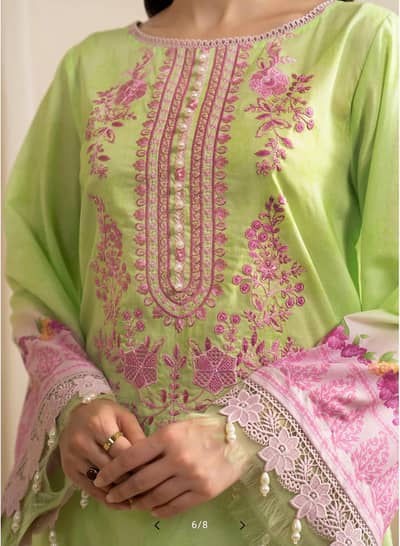 zellbury embroidered lawn dress