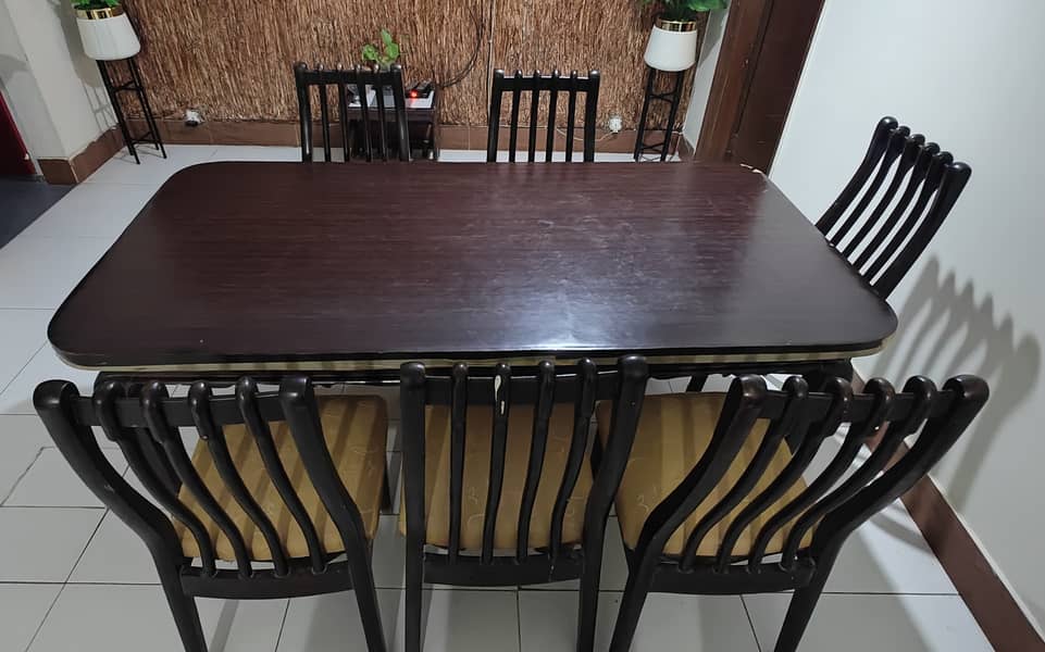 Dinning table with 6 chairs 1