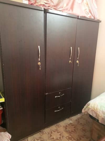 3 PARTs WOODEN ALMIIRAH FOR SALE