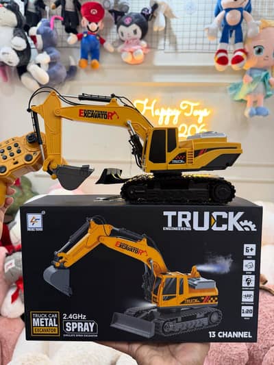 Remote Control Excavator Toy – 2.4GHz Engineering Truck