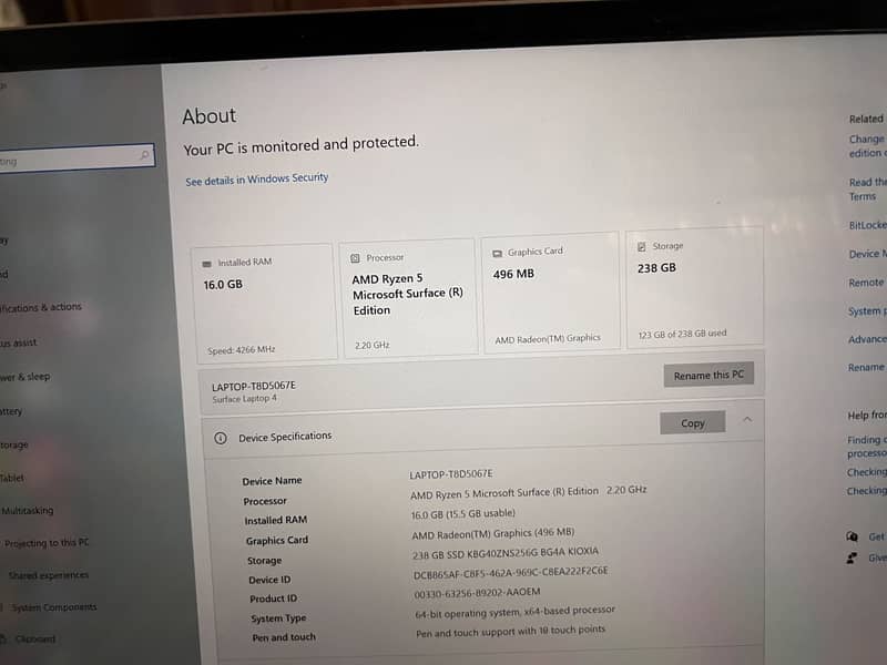 Microsoft surface 4 3