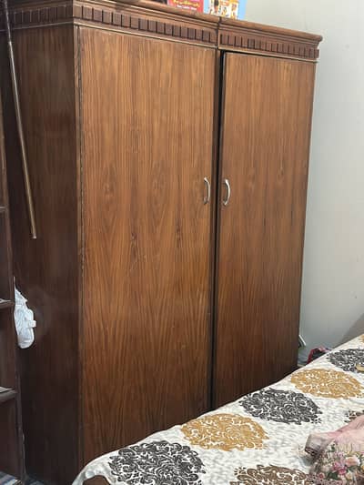 Wooden hanging wardrobe