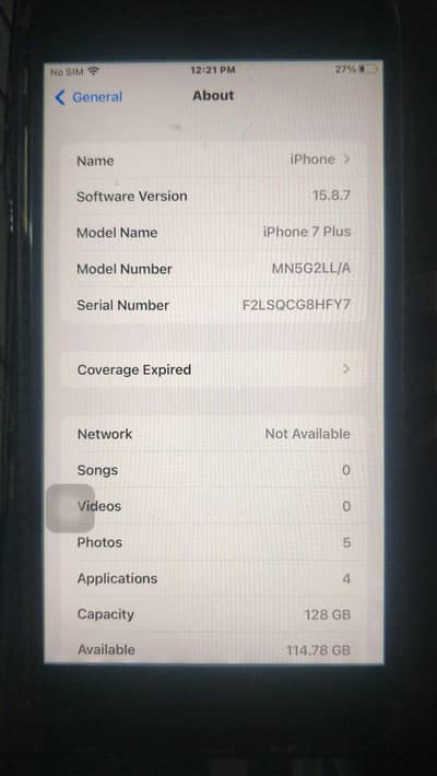 I phone 7 plus 128gb  03005073419