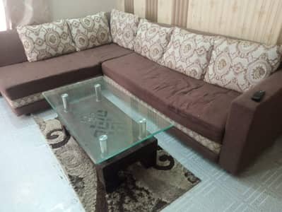 L Shaped sofa set used condition normal hai